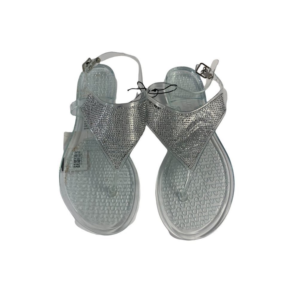 Olivia Miller Women's Clear Ice Thong Sandals